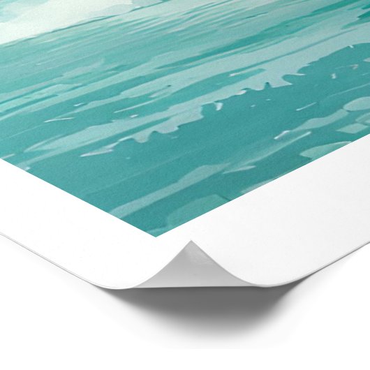 霧から現れる船 – スピリチュアルの旅 ポスター (角)