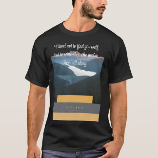 霧がかったマウンテンワイルダネスTシャツ Tシャツ