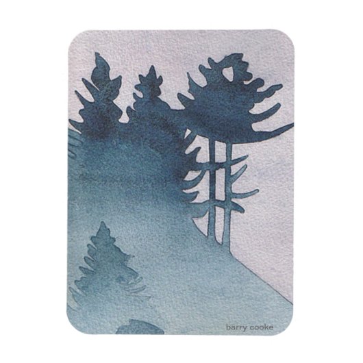 霧がかったモーニングマグネット マグネット (縦)