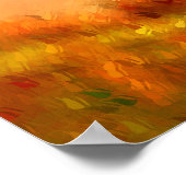 霧がかった山々 ポスター (角)