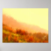 霧がかった山々 ポスター (正面)