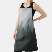 霧がかった山林の秋の霧 エプロン (インサイチュ)