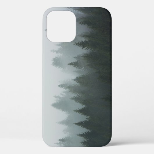 霧がかった山林の秋の霧 Case-Mate iPhoneケース (裏面)