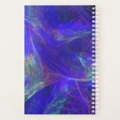 霧がかった明るい色の渦巻きの抽象デザイン プランナー手帳 (裏面)