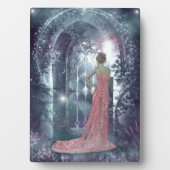 霧がかった月夜 フォトプラーク (正面)