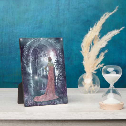 霧がかった月夜 フォトプラーク (側面)