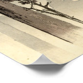 霧がかった木 ポスター (角)