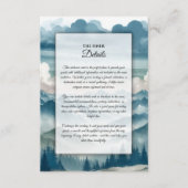 霧がかった松の木に響く エンクロージャーカード (正面)