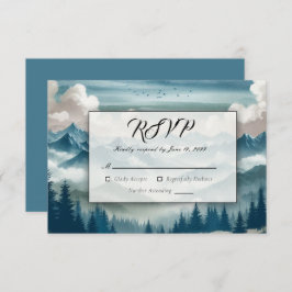 霧がかった松の木に響く 出欠カード