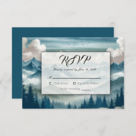 霧がかった松の木に響く 出欠カード