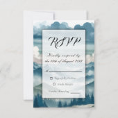 霧がかった松の木に響く 出欠カード (正面)