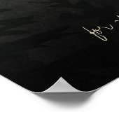 霧がかった森の木々が我々の結婚披露宴へようこそ ポスター (角)