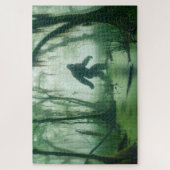 霧がかった沼地のストーカー、ビッグフット、暗号侵害 ジグソーパズル (縦)