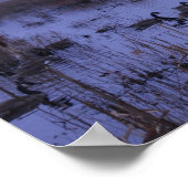 霧がかった湿地の写真ポスター ポスター (角)