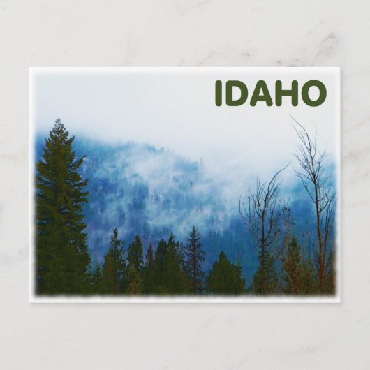 霧がかった灰色 ポストカード (正面)