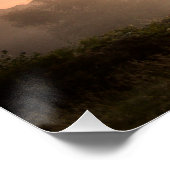 霧がかった秋の日の出(4543) ポスター (コーナー)