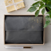 霧がかった秋の森の黒馬 薄葉紙 (ギフト)