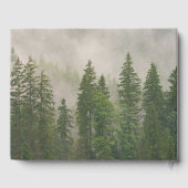 霧がかった霧の森の木 ゲストブック (裏面)