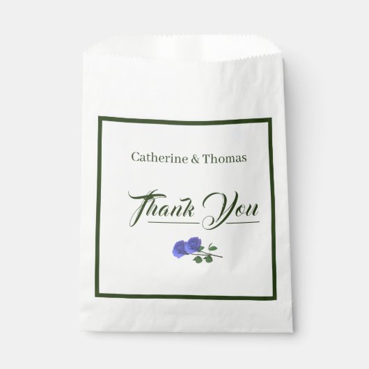 霧がかった青と緑 フェイバーバッグ (正面)