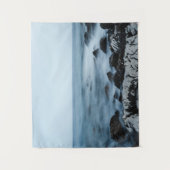 霧が立った岩場 タペストリー (正面)