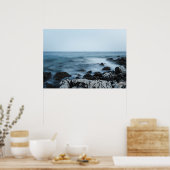 霧が立った岩場 ポスター (キッチン)