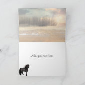 霧が立つフリシア朝の挨拶 サンキューカード (内部)