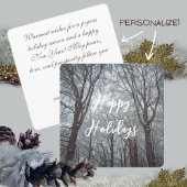 霧が立つ冬の森 シーズンカード