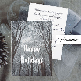 霧が立つ冬の森 シーズンカード