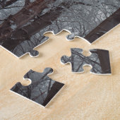 霧が立つ冬の森 ジグソーパズル (側面)