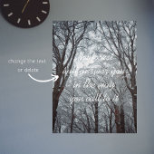 霧が立つ冬の森 ポスター