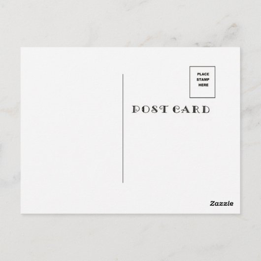 霧が立つ冬の雪のアートはがき ポストカード (裏面)