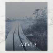 霧が立つ沼地 ワインラベル (シングルラベル)