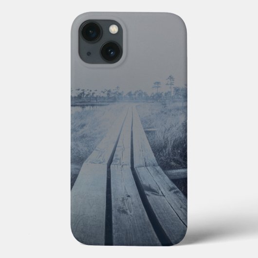 霧が立つ沼地 Case-Mate iPhoneケース (裏面)