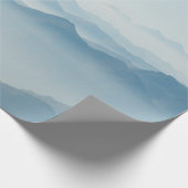 霧で覆われた山 ラッピングペーパー (角)