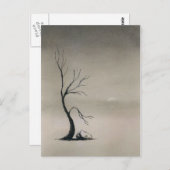 霧で覆われた野原 ポストカード (正面/裏面)