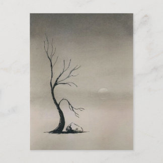 霧で覆われた野原 ポストカード