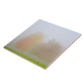 霧で覆われる秋の木 タイル (側面)