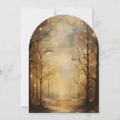 霧で魅惑されたフォレストパス結婚式招待状 招待状 (裏面)