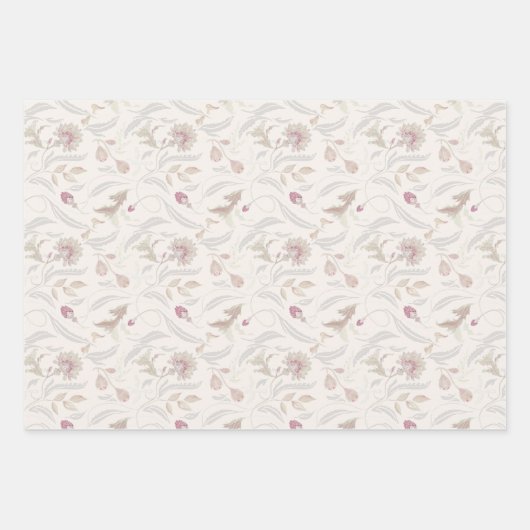 霧とクリームとセージの中の呪文 ラッピングペーパーシート (正面)