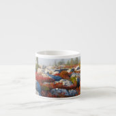 霧と景色トロッコの芝地の荒野の秋 エスプレッソカップ (正面)