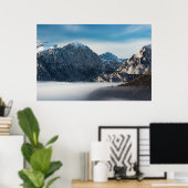 霧と雪山の海 ポスター (ホームオフィス)