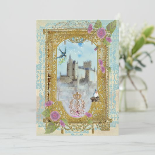 霧に包まれたおとぎの城の招待状 招待状 (スタンド正面)