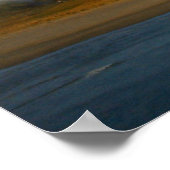 霧に包まれたパウアヌイ半島 ポスター (角)