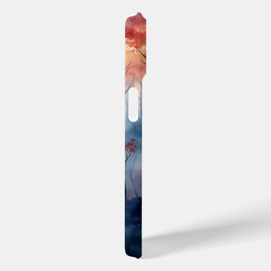 霧に包まれた森のショウジョウコウカンチョウ Case-Mate iPhoneケース (裏面 / 右)
