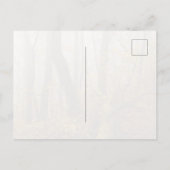霧に包まれた秋の公園 ポストカード (裏面)