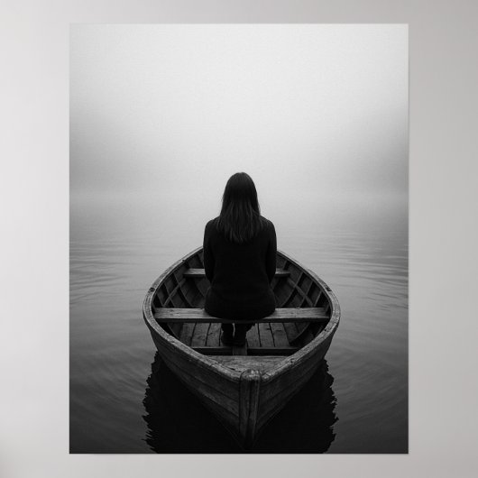 霧に包まれて - ひとり旅の女性アーティスト ポスター (正面)