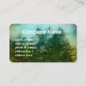 霧に覆われた山林の自然 名刺 (裏面)