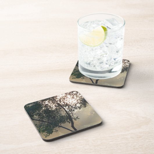 霧に覆われた朝日 コースター (右側)