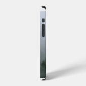 霧に覆われた緑の松の木 iPhoneケース (左側面)