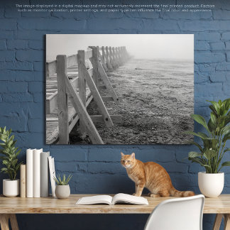 霧のかかったイエローストーン跡 キャンバスプリント